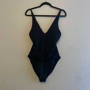 Andie sample black one piece swimsuit size S